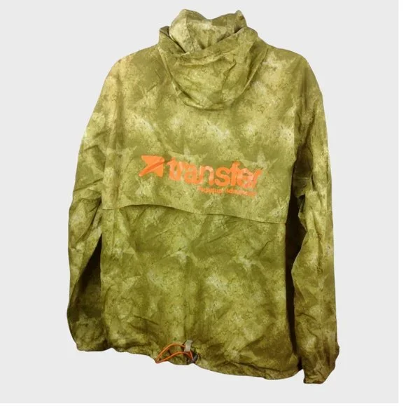 Transfer Research 1/2 Zip Pullover Hoodie Wind Jacket Mens Size L Windbreaker - Picture 4 of 12